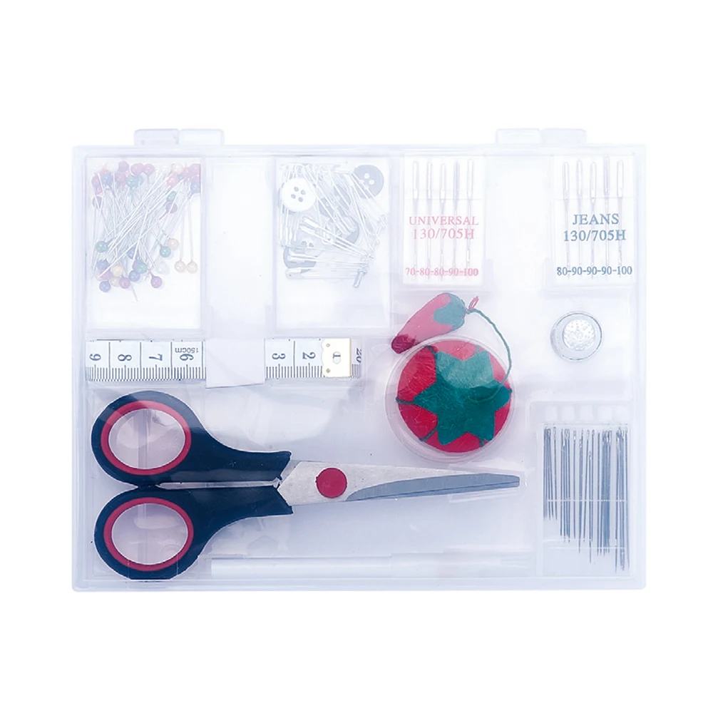 Hot Selling Novelty Needle Tape Measure Scissors Thread Sewing Kit