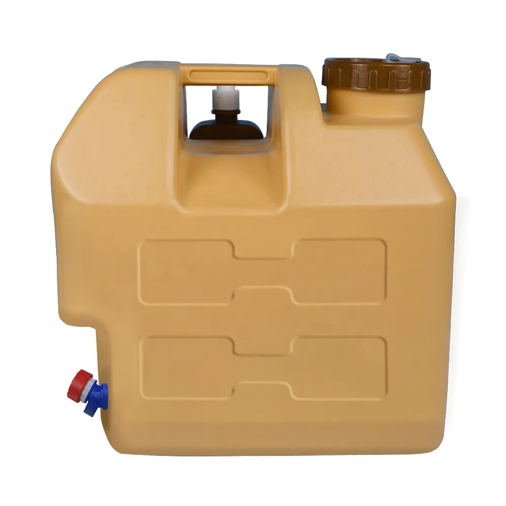  20 л пластиковый баллон jerrycan HDPE Наружный резервуар для воды с краном 5 галлонов