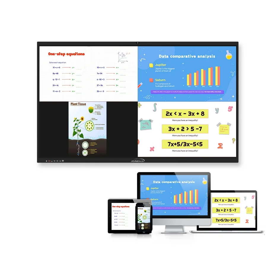75 Inch 4k Lcd Touch Screen Board Digital Flat Panel Display for Education Teaching and Conference Smart Whiteboard