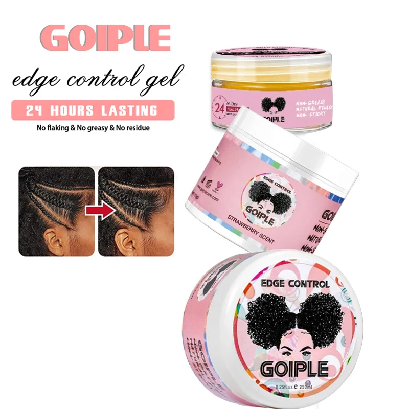 Wholesale Edge Grease Hair Styling Pomade Products Private Label Matte Wax 24 Hours Long Lasting Extreme Hold Edge Control Gel