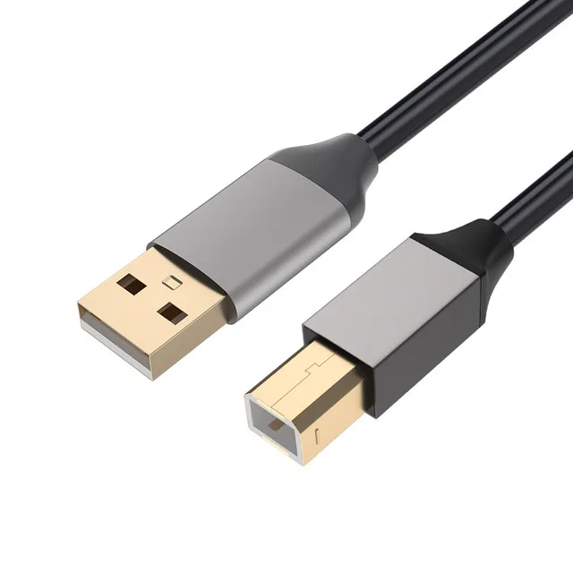 
High Speed USB Printer Cable USB Type A Male to B Male USB 2.0 Cable Printer black for Printer/Scanner/Fax 