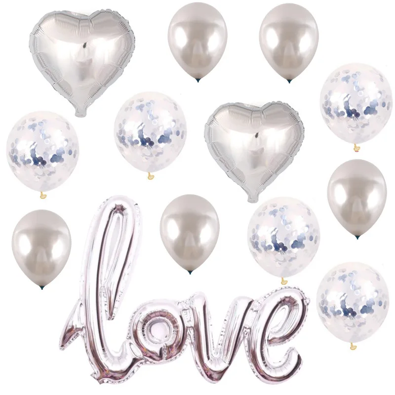 
Wholesale 12 inch metallic foil balloons for valentines day 
