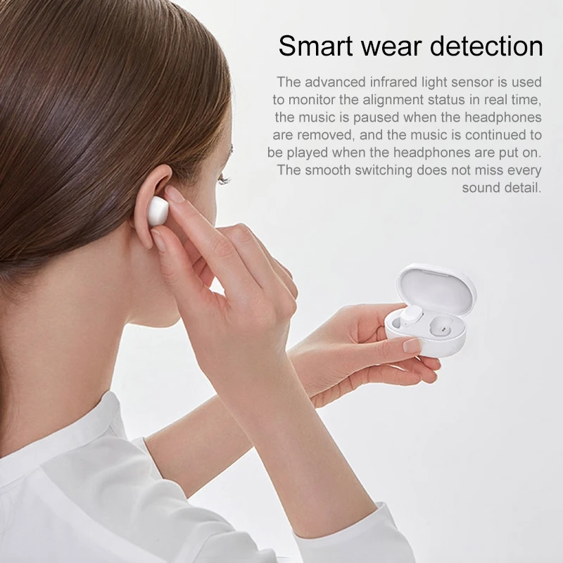 Горячая Распродажа 100% оригинальные Redmi Airdots Наушники Mini True Wireless TWS Air Dots