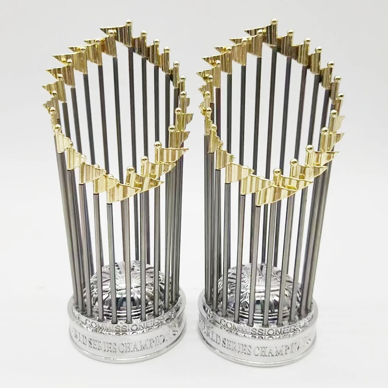 12cm Alloy Trophy All Years Baseball League Championship Trophy Cup Sports Games Memory Arts Crafts for Sport Fans