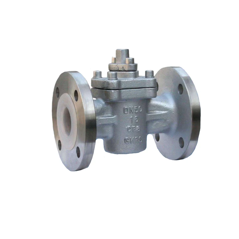 WCB Flange Lined Fluorine Plug Valve High Quality DN32 16bar WCB Flange Lined Fluorine Plug Valve