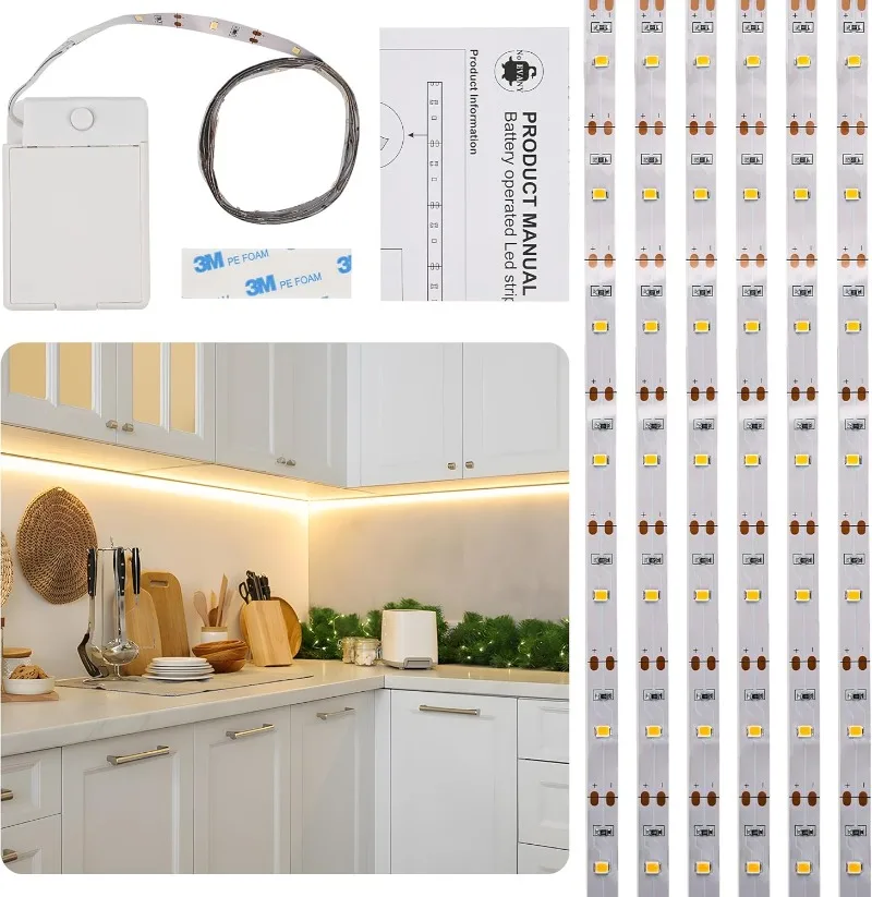 Светодиодные полосы для освещения под шкафом и