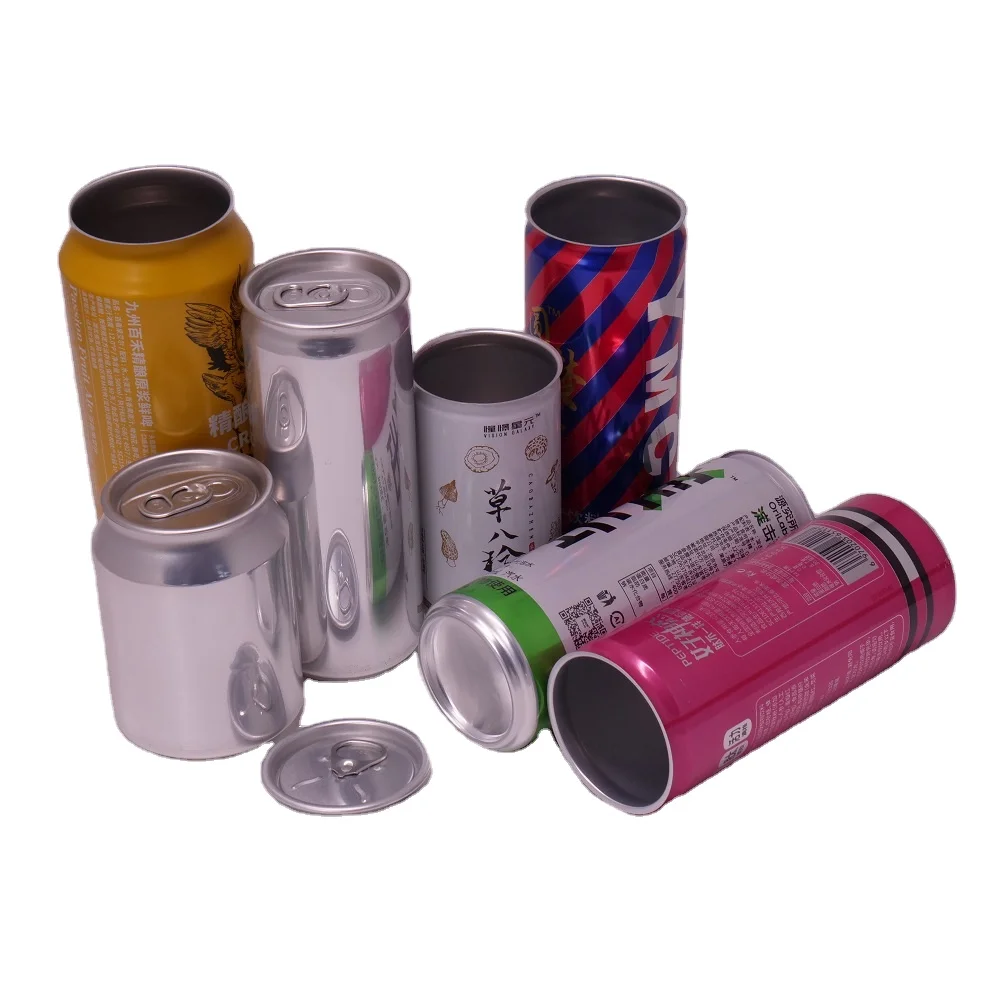 250 мл, 330 мл, 500 мл, с принтом, глянцевые/матовые алюминиевые банки для консервирования пива, чая, колы, для упаковки напитков