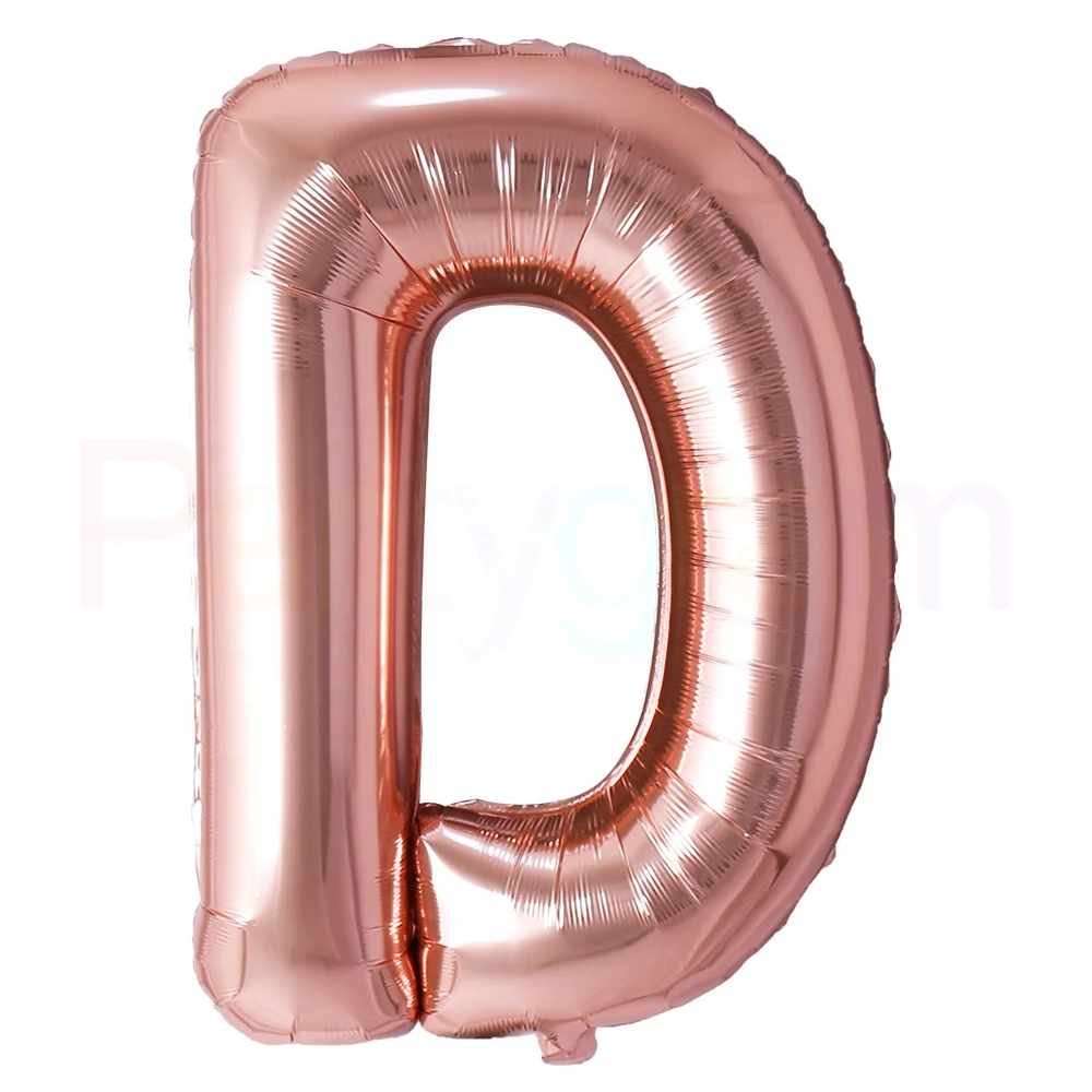 Celetex Alphabet Balloon 16 40 Inch ROSE Gold Ballon Globos Aluminium Foil Palloncino Letter Supplier for Party Ceremony