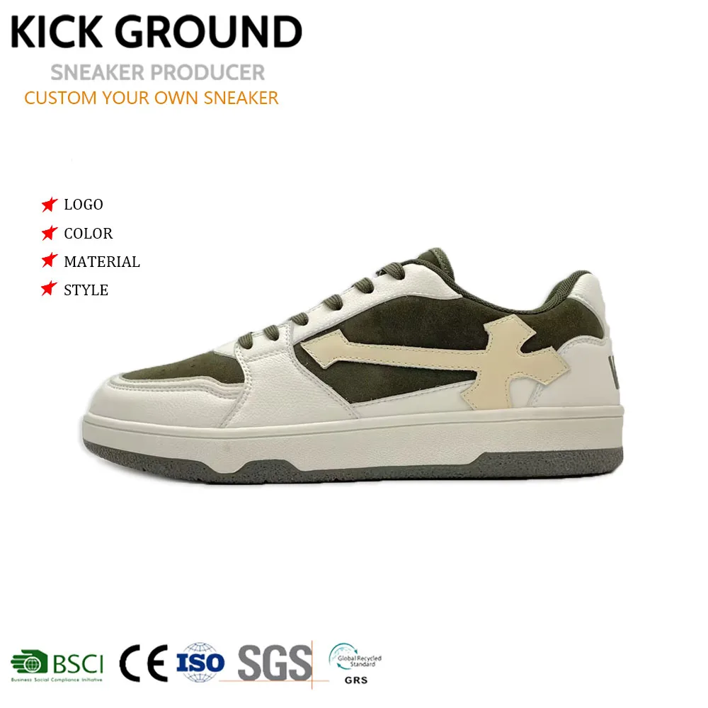 OEM Custom Shoe Brand Design White Shoes Manufacturers With My Own Logo high quality Sneakers For Men