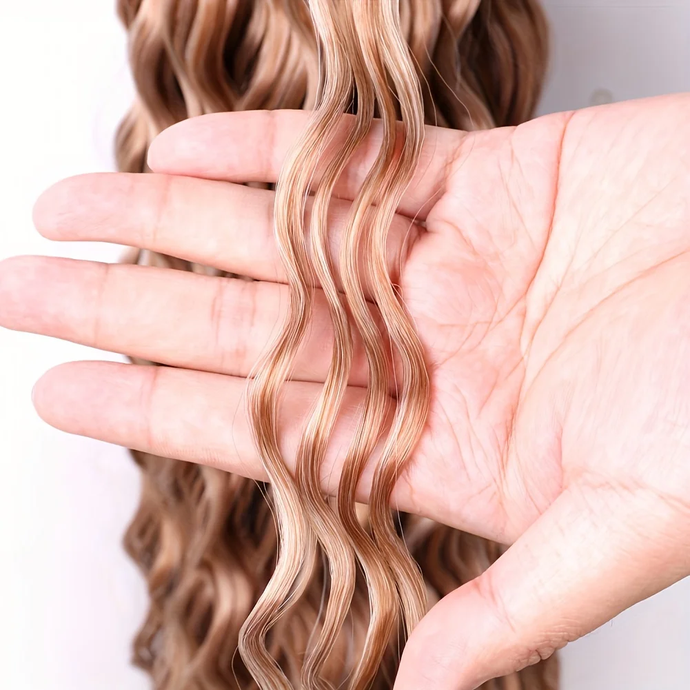 Long Deep Wave Twist Hair Crochet Hair Bulk 30 Inch Ocean Wave Braiding Hair Extension