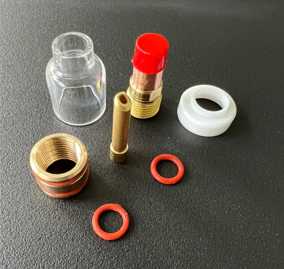 WP-17/18/26 Clear Nozzle Kit 53GQ Gas Lens Adapter Wedge Collet TIG Welding Accessories