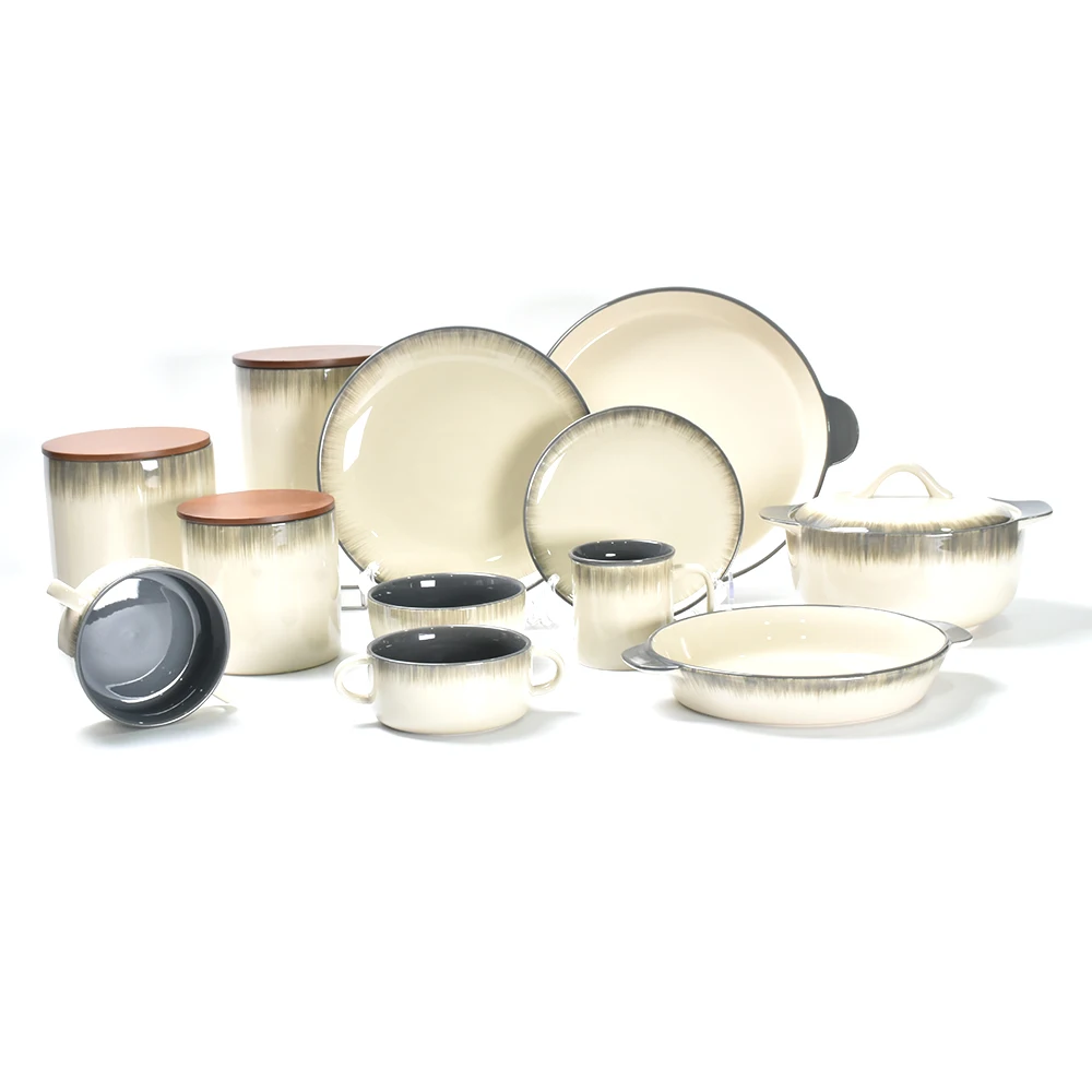 Высококачественная керамическая посуда с ручной росписью в стиле ретро, фарфоровая посуда для дома, отеля и банкета