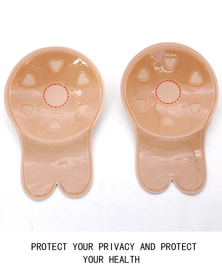 intimates accessories silicone adhesive invisible breast Lift Push Up adhesive pasties sticky bra Rabbit for nipple cover