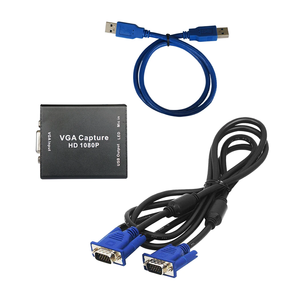  VGA к USB Capture UVC/UAC Standard OBS/система