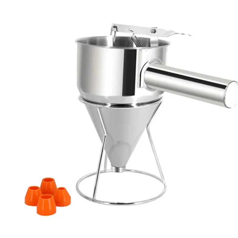 High Quality Pastry Cake Decorating Tool Cooking Utensils Stainless Steel Handheld Funnel With Adjustable Spout