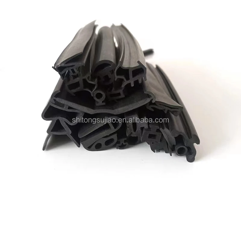 Customize Waterproof T-shape V-shape Extrusion Rubber Sealing Strip For Solar Photovoltaic Panel Rubber Gasket