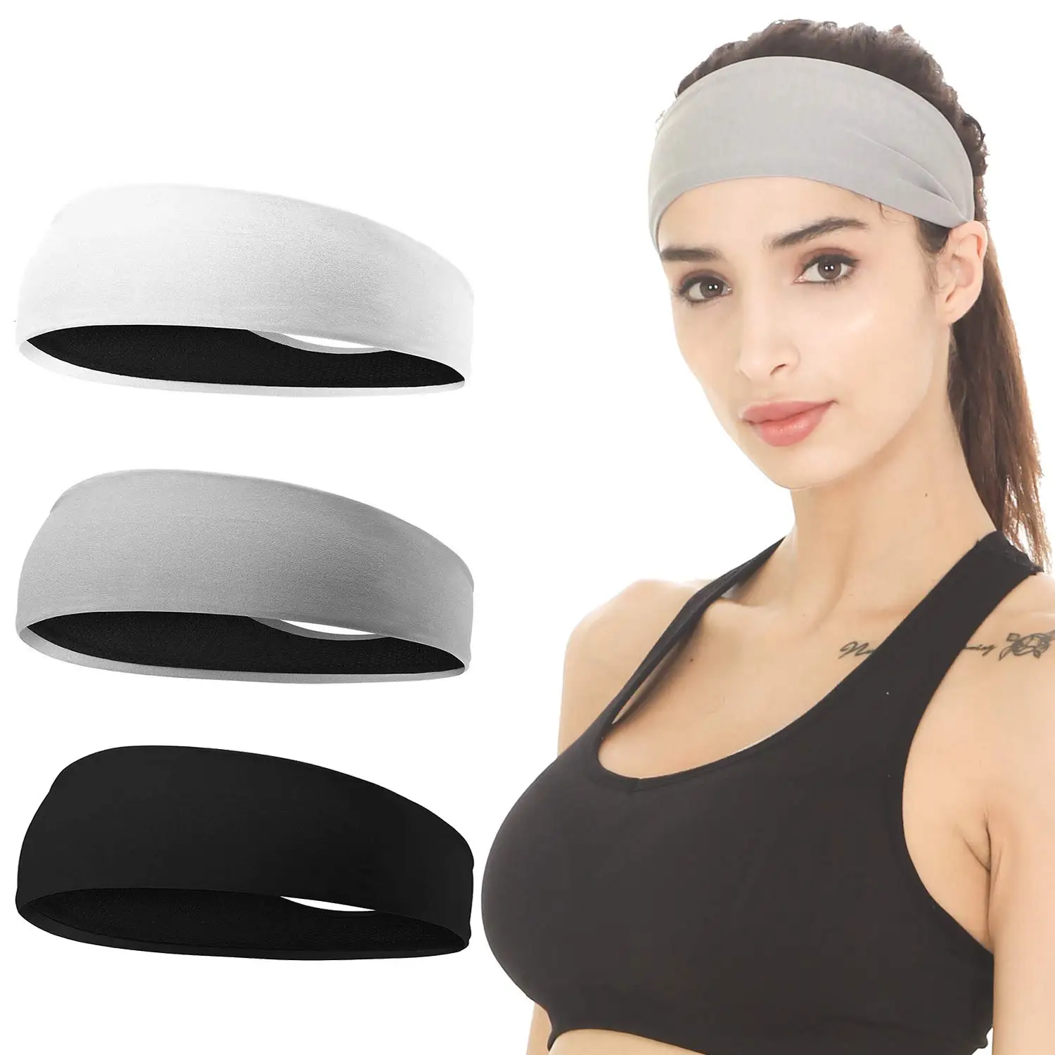 Headbands for Women  Yoga Headbands Sweat Wicking Headbands Sports Cooling Hair Band