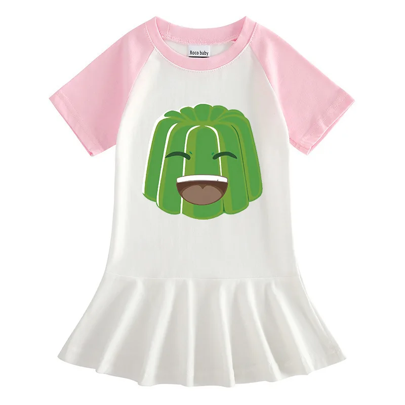 2023 high quality fashion kids wear short sleeve baby dress cotton girls dresses