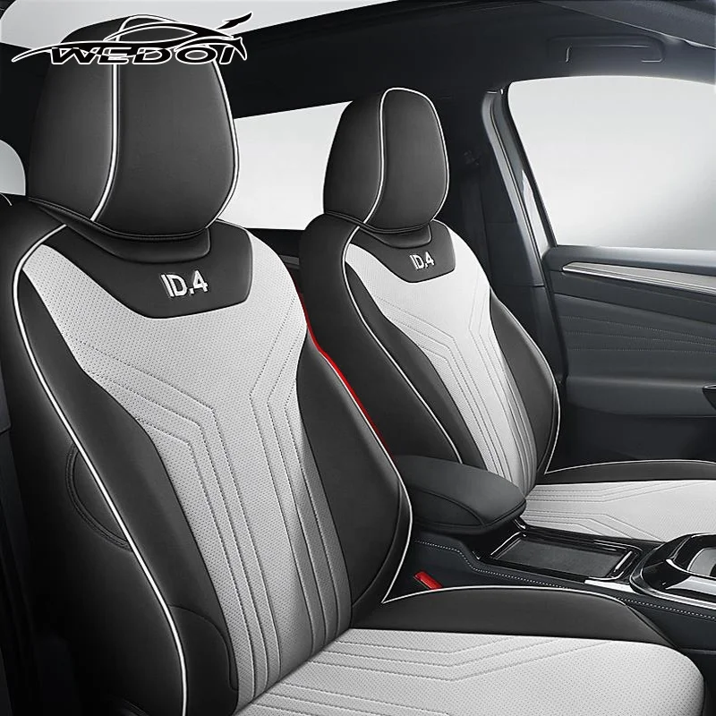 Популярный чехол на автомобильное сиденье для VW ID.4X/Crozz кожаный автомобильные сиденья индивидуальный переднее и заднее Volkswagen