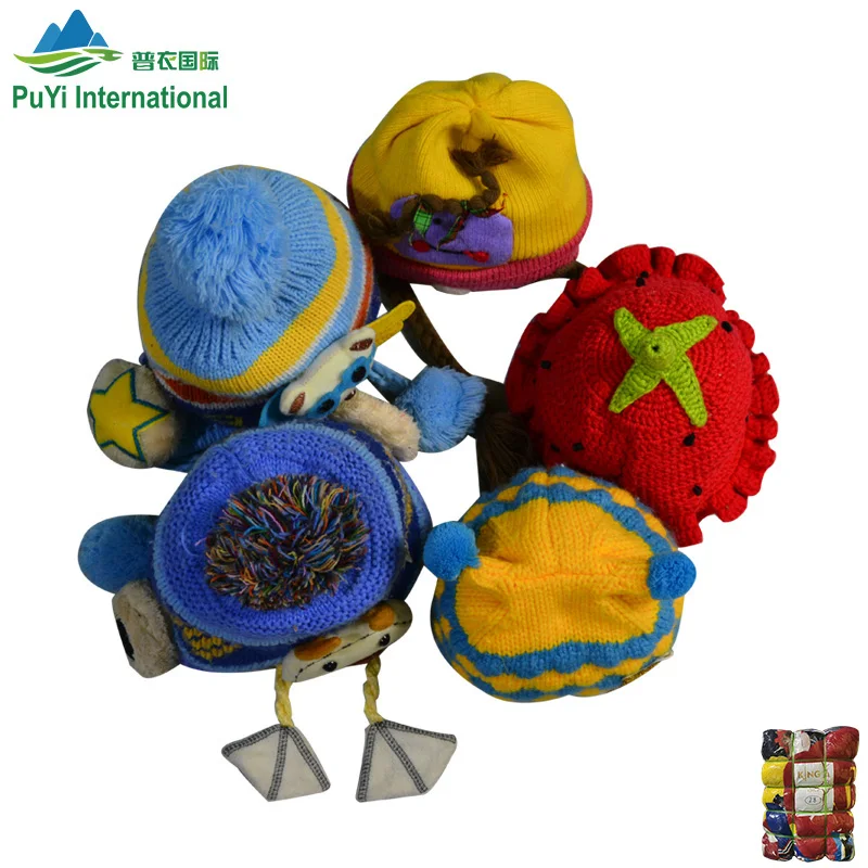 headgear Wholesale winter wool cap warm korea used hat second hand thrift bales 45kg