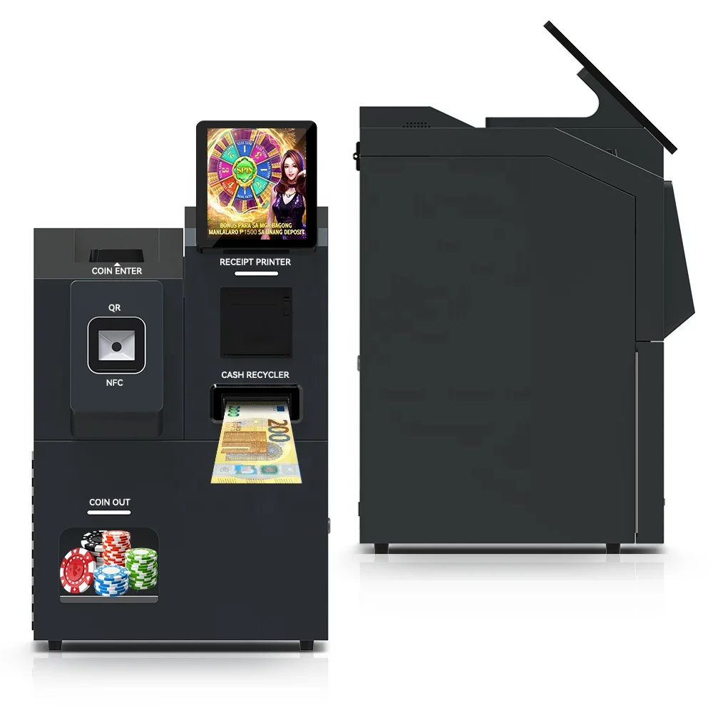 Self-service cash kiosk and print terminal