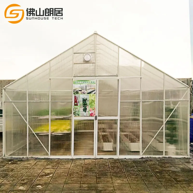 hot sale polycarbonate greenhouse agricultural greenhouses for tomato