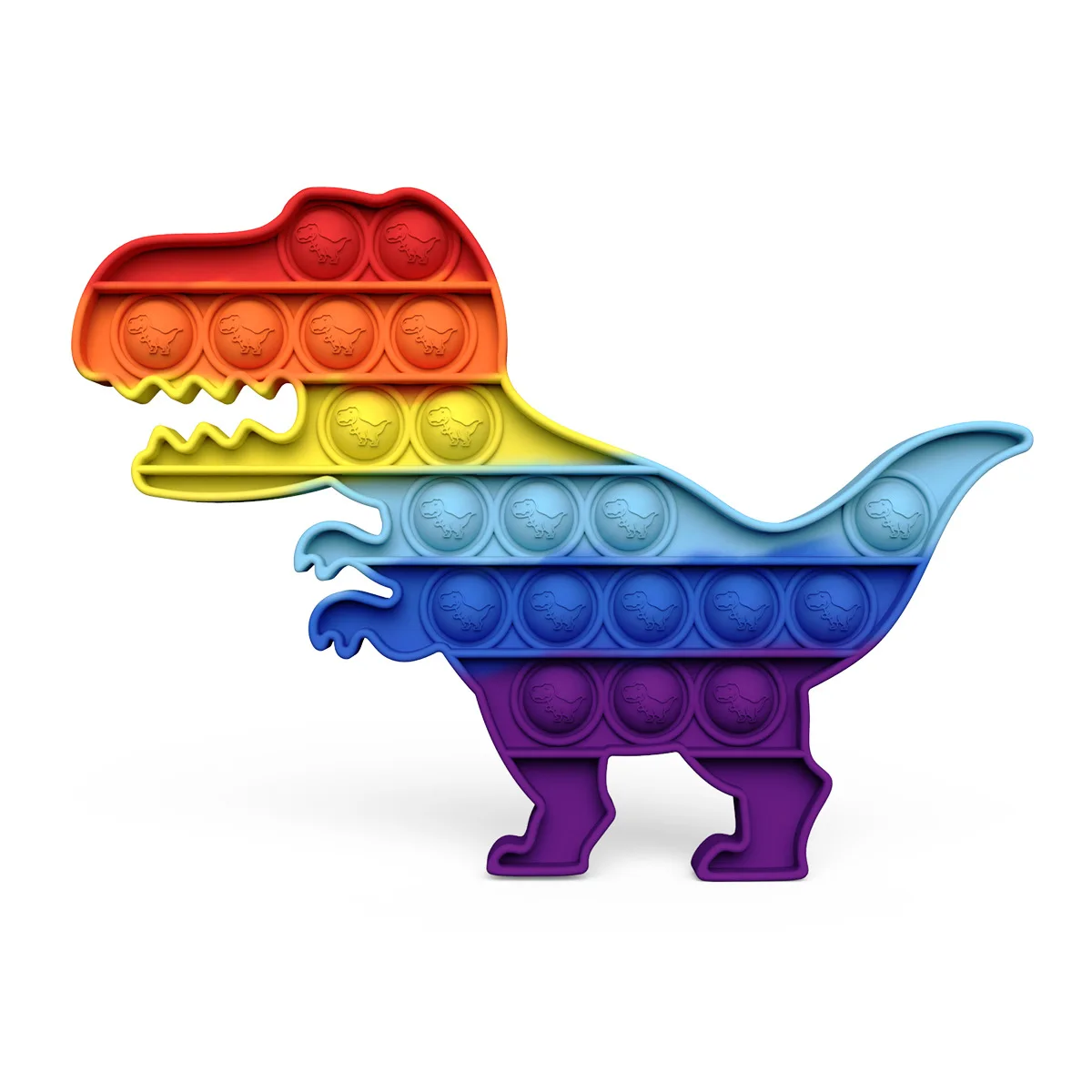 Оптовая продажа в форме динозавра, поп-пузырь Непоседа сенсорная игрушка Ranibow хлопки игрушки игрушка для снятия стресса