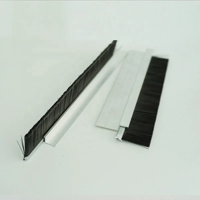 door bottom moth-proof brush seal weather strip Metal brush seal for door aluminum  door accessories weather stripping