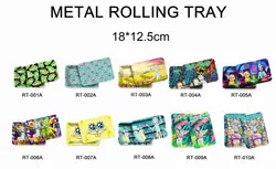 4 Sizes Wholesale Custom weeding accessories metal tray Rolling Tray Metal Cigarette Rolling Trays For Glass pipe smoking