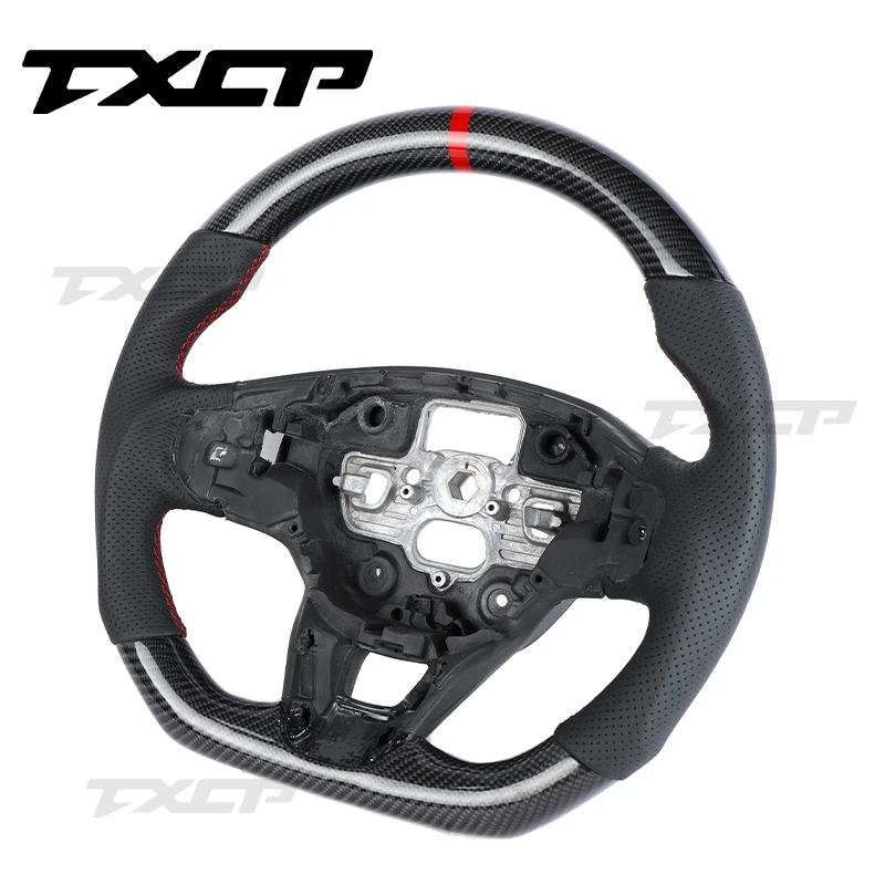 Fit For Fiesta Focus RS ST Forreth Edge Ranger Focus Mk2 Mk3 Mk4 Mk8 Carbon Fiber Steering Wheel