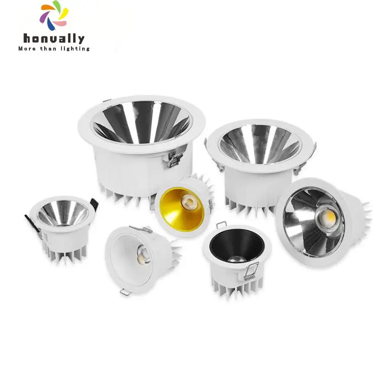 outer IP65 Down light 15w 20w 30w Aluminum Commercial Lighting Ceiling Spotlights Recessed Cob Led Downlights