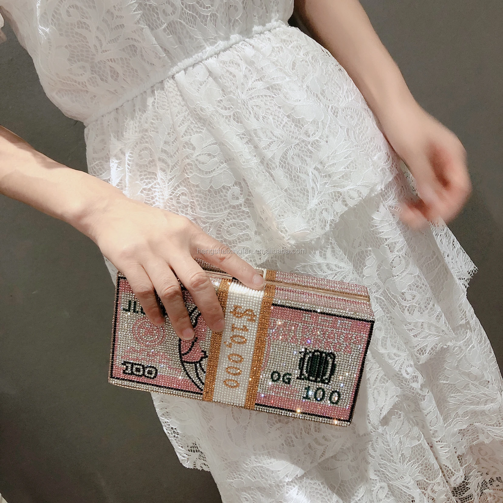 
2021 Fashion luxury dollar purses USD purses dollar bag 