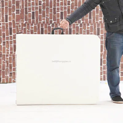 183CM Length Outdoor Compact Lightweight PE Plastic Folding Table In Half