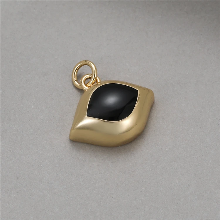 New Fashion Wholesale Jewelry Enamel 14K Gold Plated Evil Eye Pendants charms