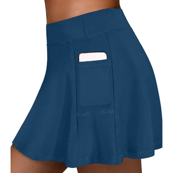 
High Quality Custom Logo Women Sportswear Golf Tennis Skirt With Side Pockets 