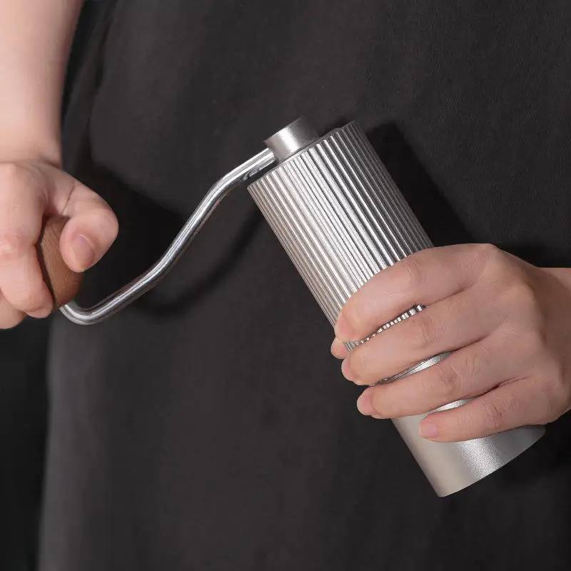 Portable camping adjustable hand coffee bean grinder manual coffee grinder stainless steel
