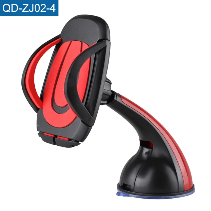 Practical Suction Base Car Phone Clamp 360 Degree Rotatable Windshield Phone Holder Shockproof GPS Bracket