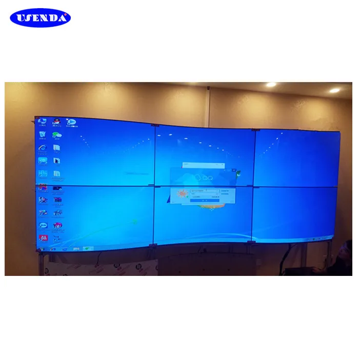 Indoor 55inch 3x3 4K Oled Video Wall Panels 2x2 Frame CCTV System Curved LCD Video Wall Solution