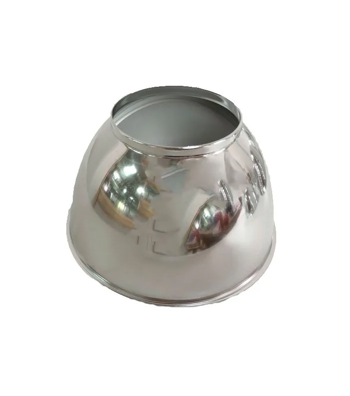 Profession Custom Made Aluminum Led Fluorescent Lamp Holder Reflector Spinning Metal Lampshade