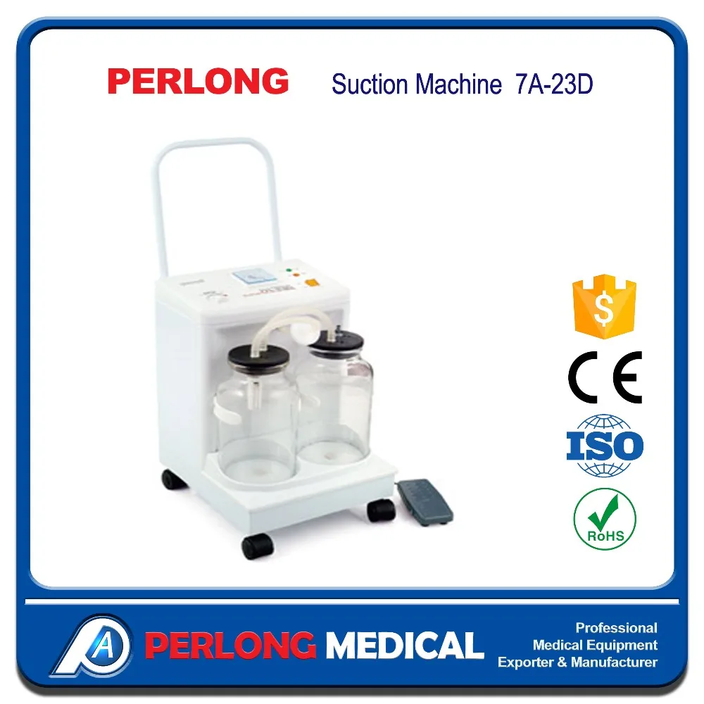 7A-23D  hospital medical electric ambulance abortion newborn baby surgical suction machine with battery