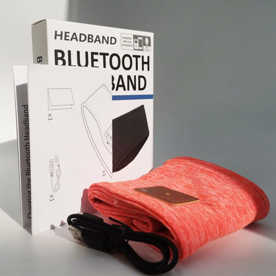 Bluetooth спортивная повязка на голову с индивидуальным логотипом тканевая влагостойкая легко