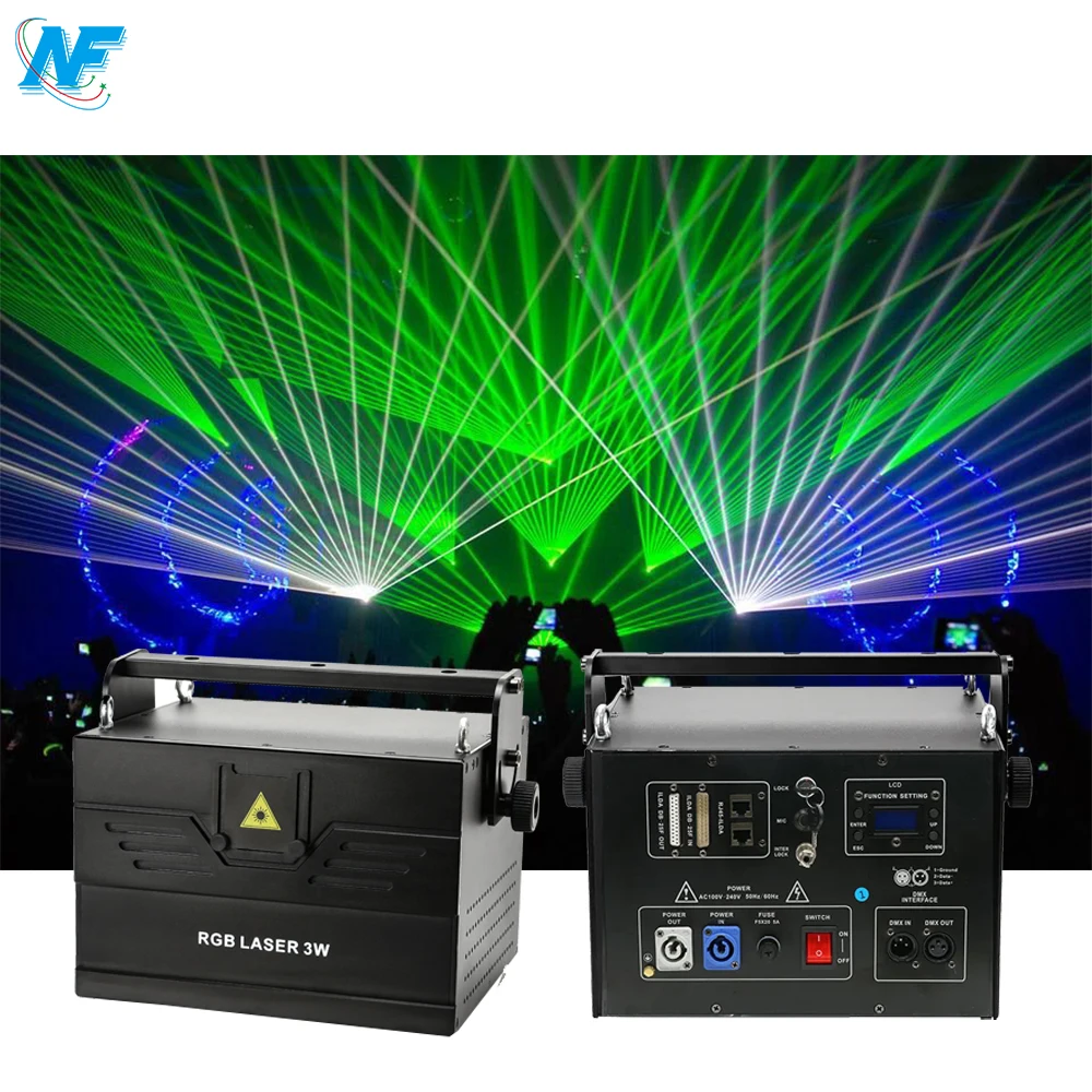 5W 40Kpps rgb laser 5 watt rgb animation ilda laser light for professional laser light show