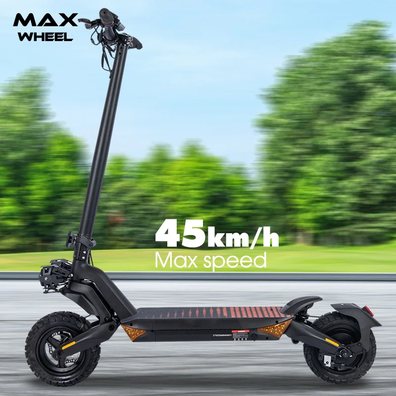 2024 New eu warehouse 48V 10AH 10inch Off-road Tires adult scooter 800W Motor Folding Electric Scooter