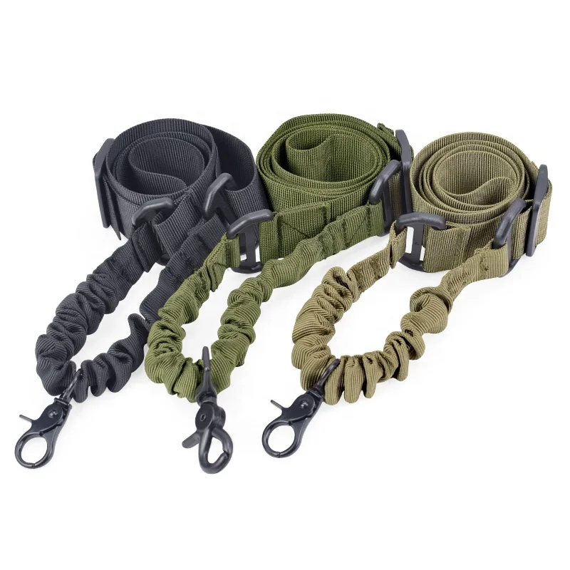 Action Union toy Gun Accessories Adjustable Bungee Tactical Single 1 Point Elastic Gun Sling with toy Gun Clip