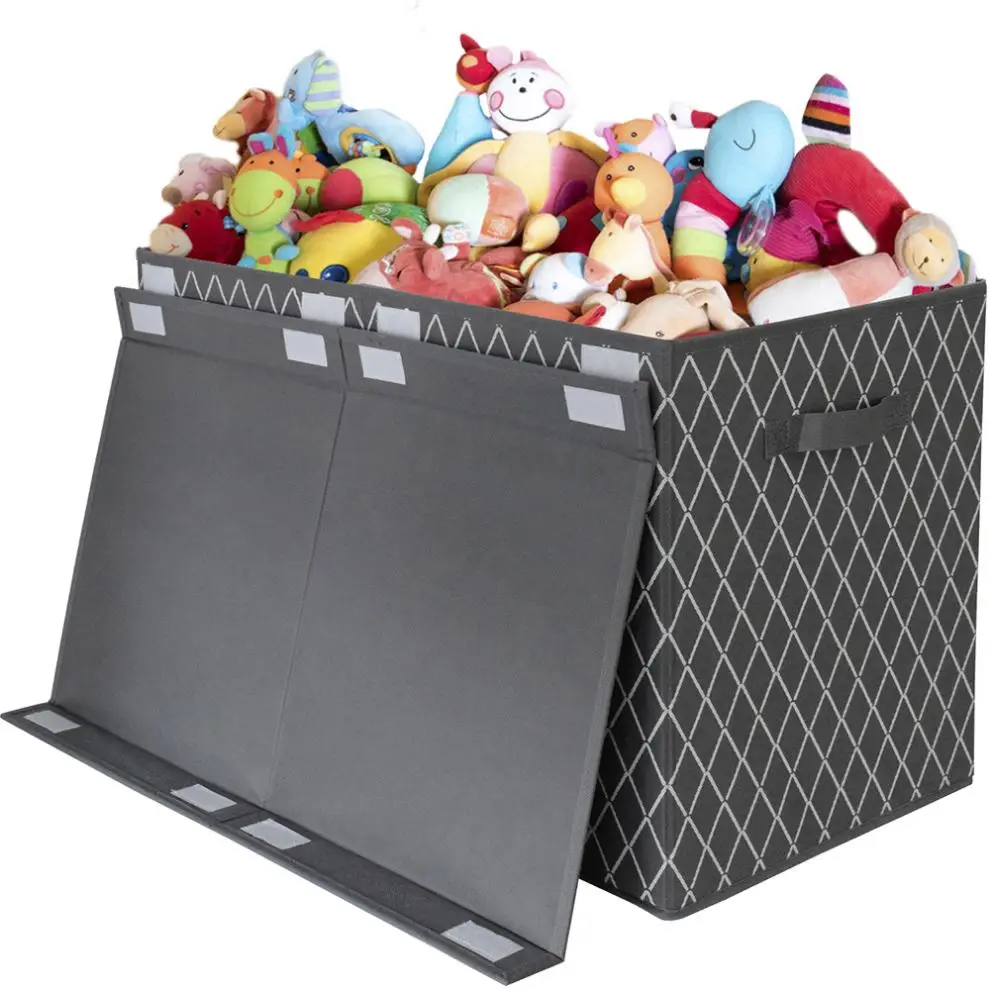 Collapsible Fabric Storage  Wholesale Storage Household Chest Container Box Clothes Accessory in Wardrobe Caja de almacenaje