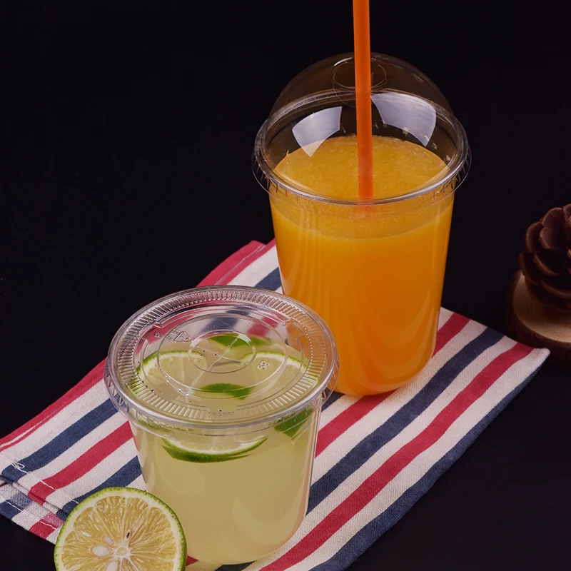 logo printed biodegradable PLA disposable  plastic cup for juice