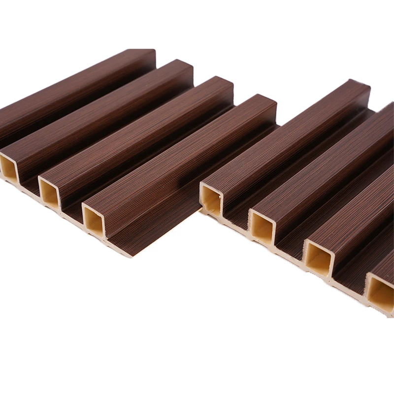 China Factory CustomizationDecking Cladding Waterproof Wood Fluted WPC Interior WallPanel