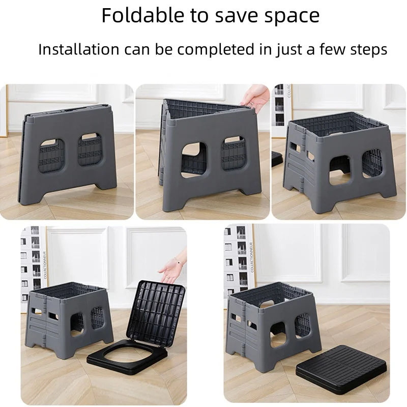 Modern Retractable Outdoor Car Camping Hiking Travel Toilet Portable Folding Collapsible Mobile Emergency Toilet Made Plastic