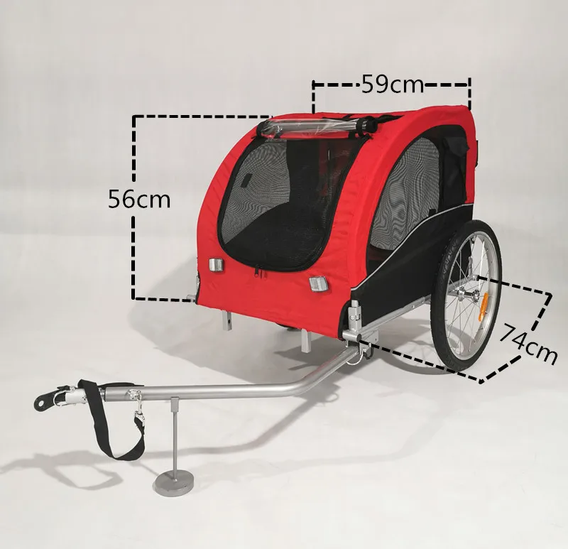 2-in-1bicycle trailer for dogs Large size bicycle trailer pet outdoor cart