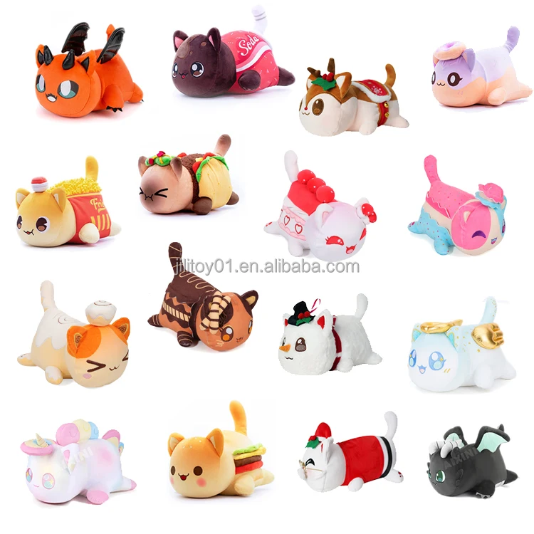 New Aphmau Meemeow Stuffed Gifts Cute Youtube Food Animal Cat Kitty Plush Toys